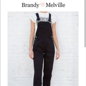 Brandy Melville Hayley overalls in black